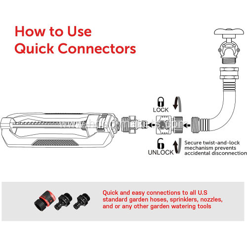 hot sale oscillating sprinkler Heavy Weight Base garden lawn sprinkler for farm and yard